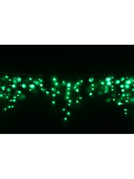 Icicle (бахрома) Static (статичний, без мигання) чорний кабель - 120 LED 2.0х0.9м - зелений Icicle (бахрома) Static (статичний, без мигання) чорний кабель - 120 LED 2.0х0.9м - зелений