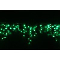 Icicle (бахрома) Static (статичний, без мигання) чорний кабель - 90 LED 2.0х0.5м - зелений