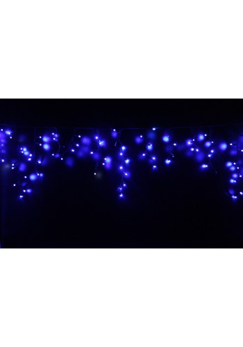 Icicle (бахрома) Static (статичний, без мигання) чорний кабель - 90 LED 2.0х0.5м - синій