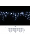 Icicle (бахрома) Static (статичний, без мигання) чорний кабель - 120 LED 2.0х0.9м - холодний білий