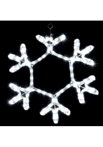 гирлянда внеш DELUX MOTIF Snowflake 40см белый IP44 EN - (90009084)