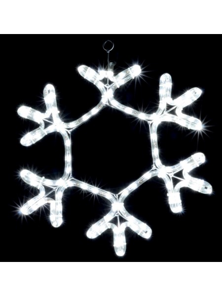 гирлянда внеш DELUX MOTIF Snowflake 40см белый IP44 EN - (90009084) гирлянда внеш DELUX MOTIF Snowflake 40см белый IP44 EN - (90009084)