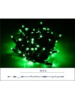 String light (ланцюг, пряма) Static (статичний, без мигання) чорний кабель - 100 LED 10м - зелений