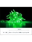 String light (ланцюг, пряма) Static (статичний, без мигання) білий кабель - 200 LED 10м - зелений