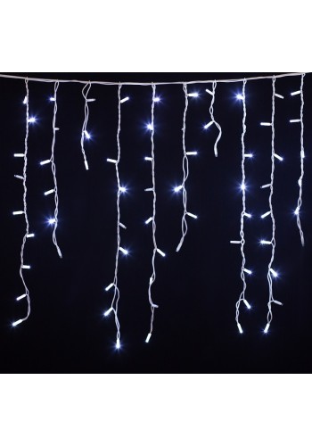 гирлянда внеш DELUX ICICLE 126LED 2x0.9m 42flash бел/бел IP44 EN - (90009062)