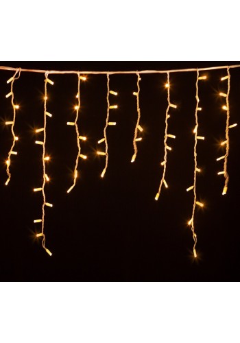 гирлянда внеш DELUX ICICLE 120LED 2x0.9m тепл.бел/бел IP44 EN - (90009073)