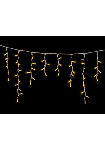 гірлянда зовн DELUX ICICLE 90LED 2x0.5m тепл.біл/біл IP44 EN - (90009082)