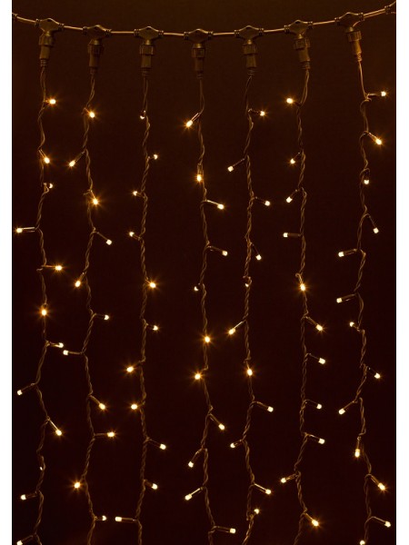 гірлянда зовн DELUX CURTAIN 456LED 2x1.5m тепл.біл/черн IP44 EN - (90009052)