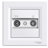 роз SCHNEIDER ASFORA EPH3300121 TV-R концевая (1 дБ) белая