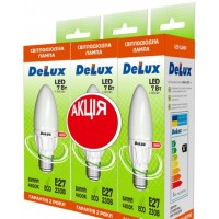 светодиодная лампа DELUX BL37B 7Вт 4100K 220В E27 (промо 3 шт.) - (90005347)