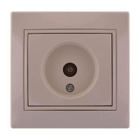 Розетка ТВ проходная Mira 701-0303-129 LEZARD кремовая