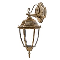 светильник садово-парковый DELUX PALACE A007 60W E27 черный-золото IP 44 - (90011354)