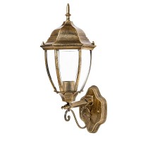 світильник садово-парковий DELUX PALACE A008 60W E27 чорний-золото IP 44 - (90011355)