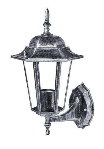светильник садово-парковый DELUX PALACE A001 60W E27 черный-серебро IP 44 - (90011333)