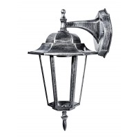 светильник садово-парковый DELUX PALACE A002 60W E27 черный-серебро IP 44 - (90011338)
