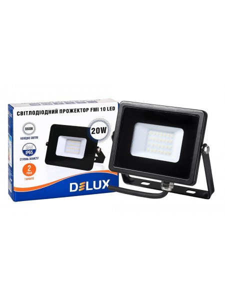 світлодіодний прожектор DELUX FMI 10 LED 20Вт 6500K IP65 - (90008734)