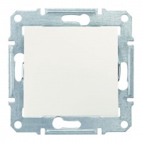 Одноклавишный переключатель 10 AX IP44 Sedna SDN0400523 слоновая кость