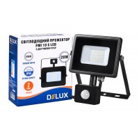 світлодіодний прожектор DELUX FMI 10 S LED 20Вт 6500K IP65 з Датч. руху - (90008735)