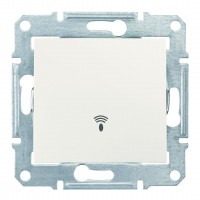 Одноклавишный кнопочный выключатель с символом «звонок» 10 A IP44 Sedna SDN0800323 слоновая кость