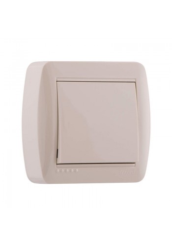 Вимикач зовнішній крем Lezard Demet 711-0300-100