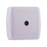 Розетка наружная TV оконечная белый Lezard Demet 711-0200-130