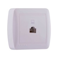 Розетка наружная компьютерная RJ-45 белый Lezard Demet 711-0200-139