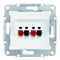 Аудіорозетка з пружинними затискачами Sedna SDN5400121 білий
